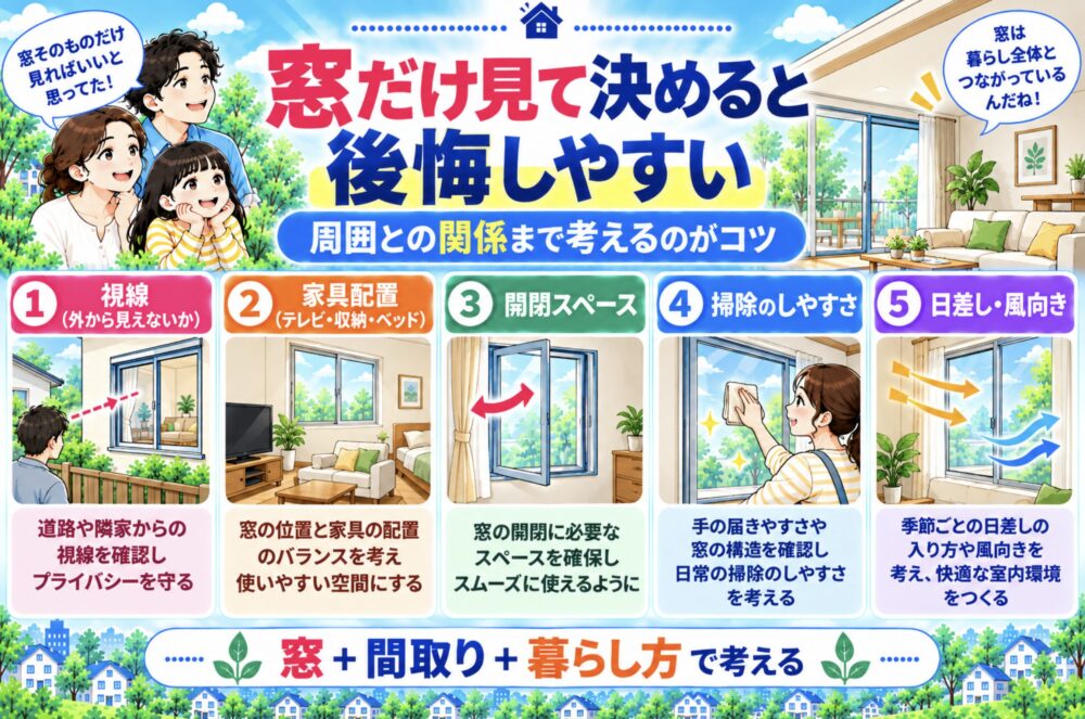 窓選びで後悔しやすいのは「窓単体」だけを見てしまうこと