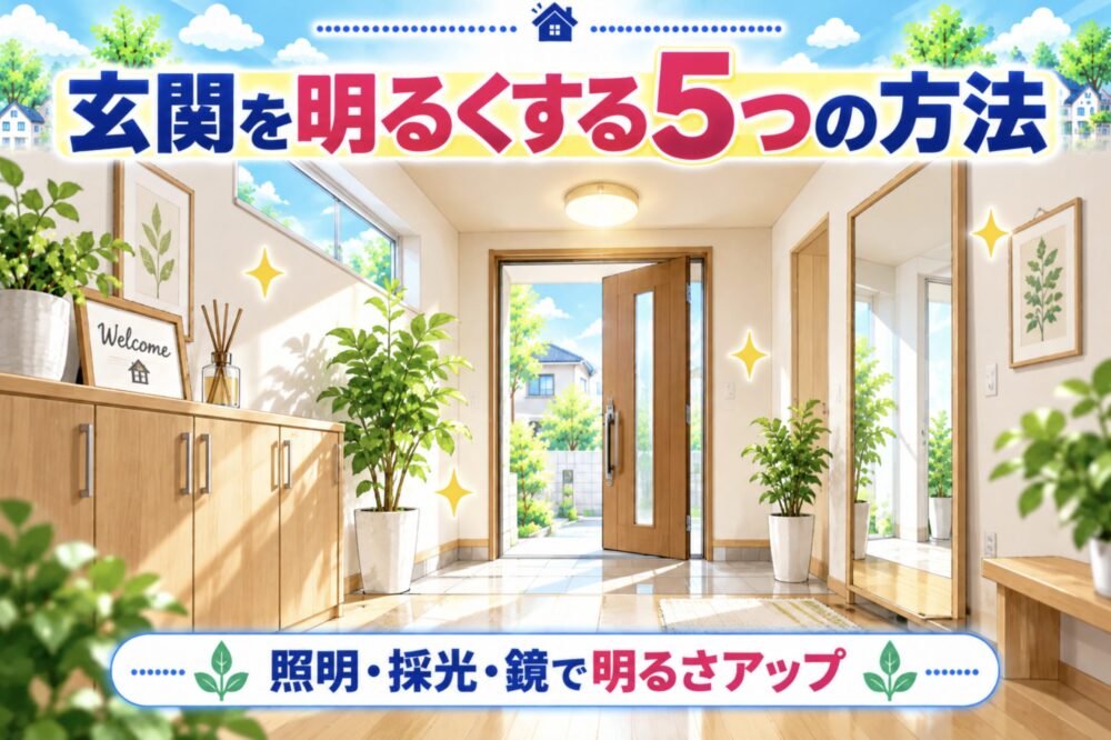 玄関を明るくする5つの方法