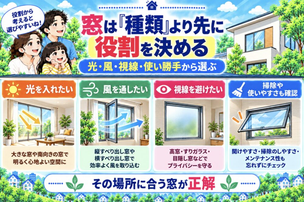 まとめ|窓は「種類」より先に役割を決める