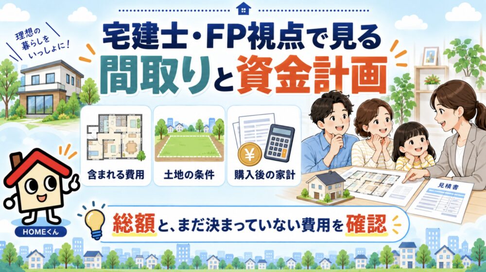 宅建士・FP視点で見る、届いた間取りと資金計画のチェック方法