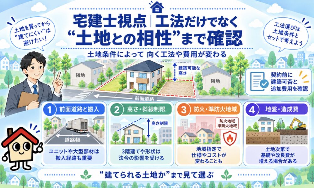 宅建士視点｜工法だけでなく「土地との相性」まで確認する