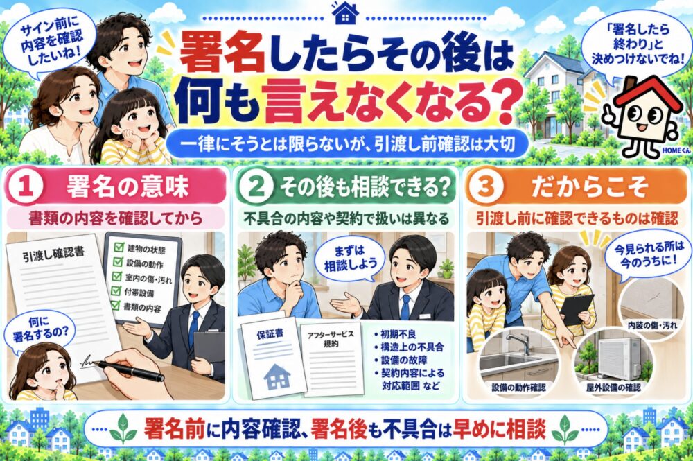 署名したら、その後は何も言えなくなる？