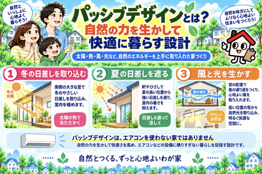 パッシブデザインとは？自然の力を生かして快適に暮らす設計