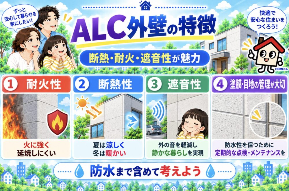 【ALC】外壁の機能比較