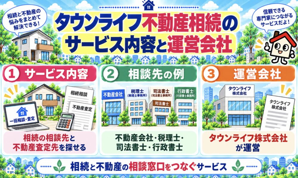 タウンライフ不動産相続のサービス内容と運営会社