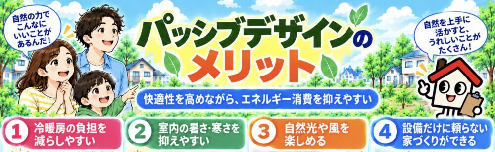 パッシブデザインのメリット