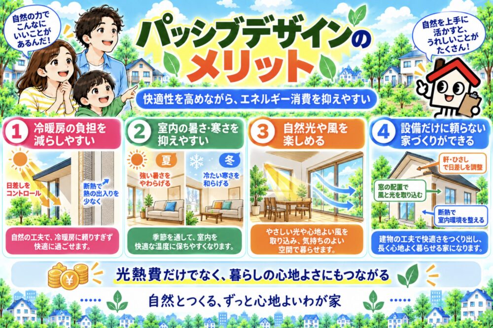 パッシブデザインのメリット