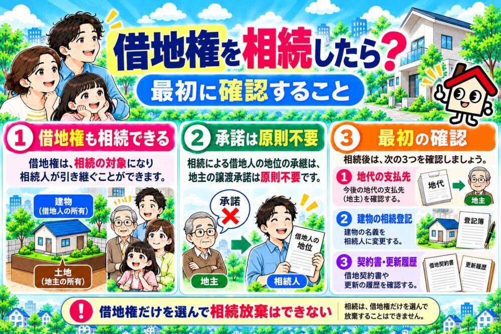 借地権を相続したら？最初に確認すること