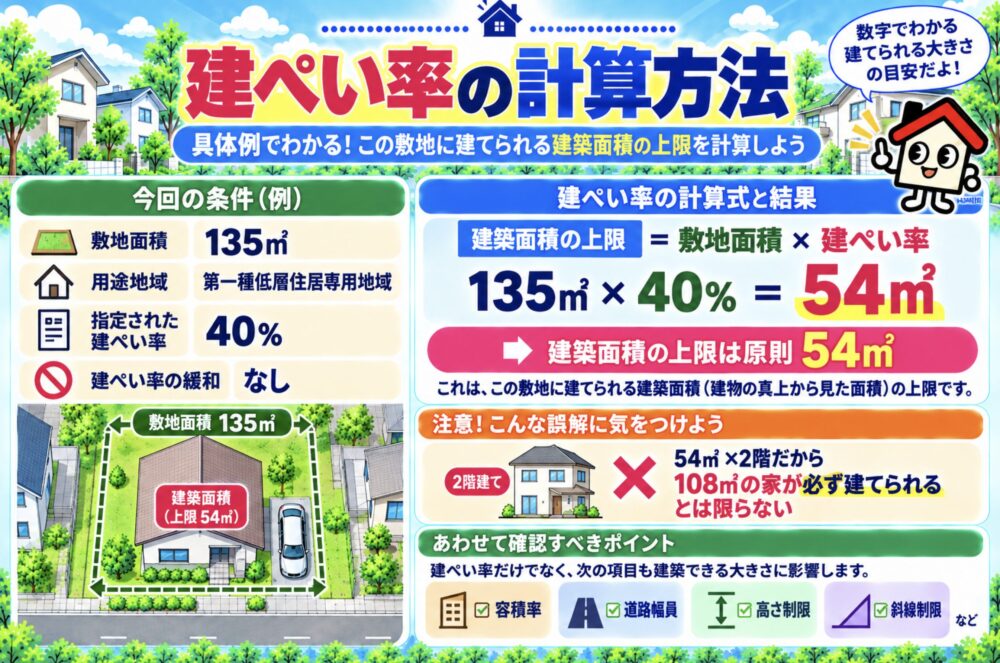建ぺい率の計算方法