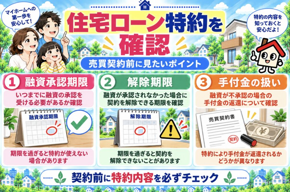 住宅を契約する前に「住宅ローン特約」を確認