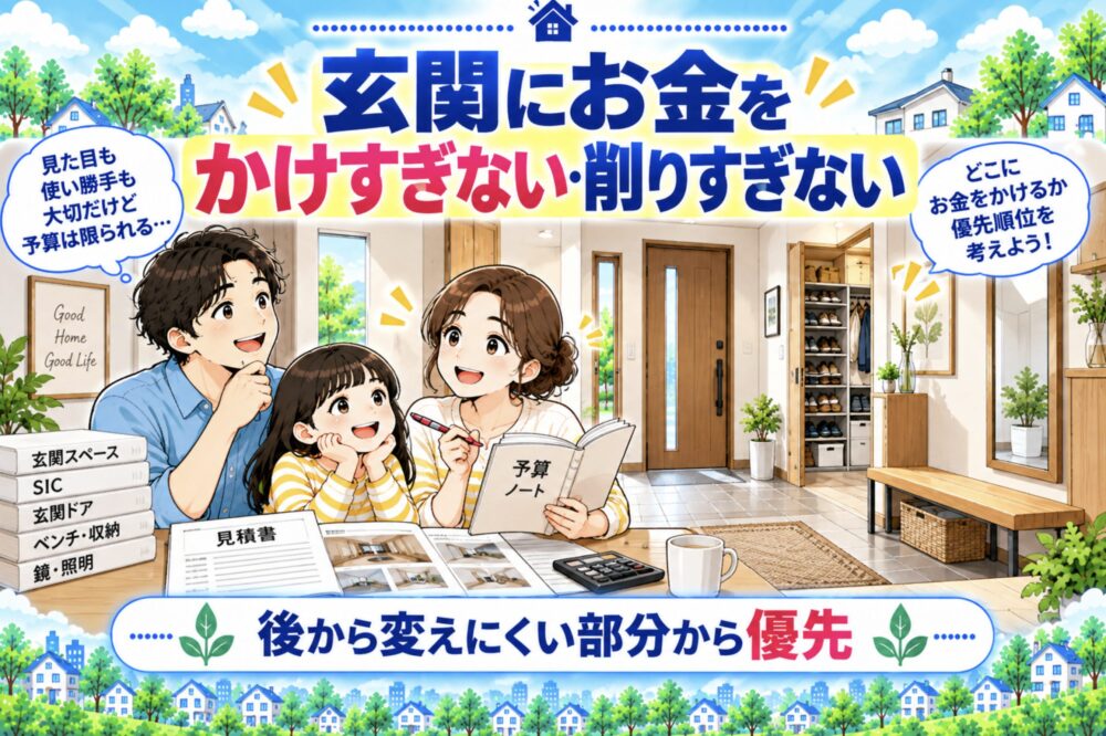 玄関にお金をかけすぎない・削りすぎない