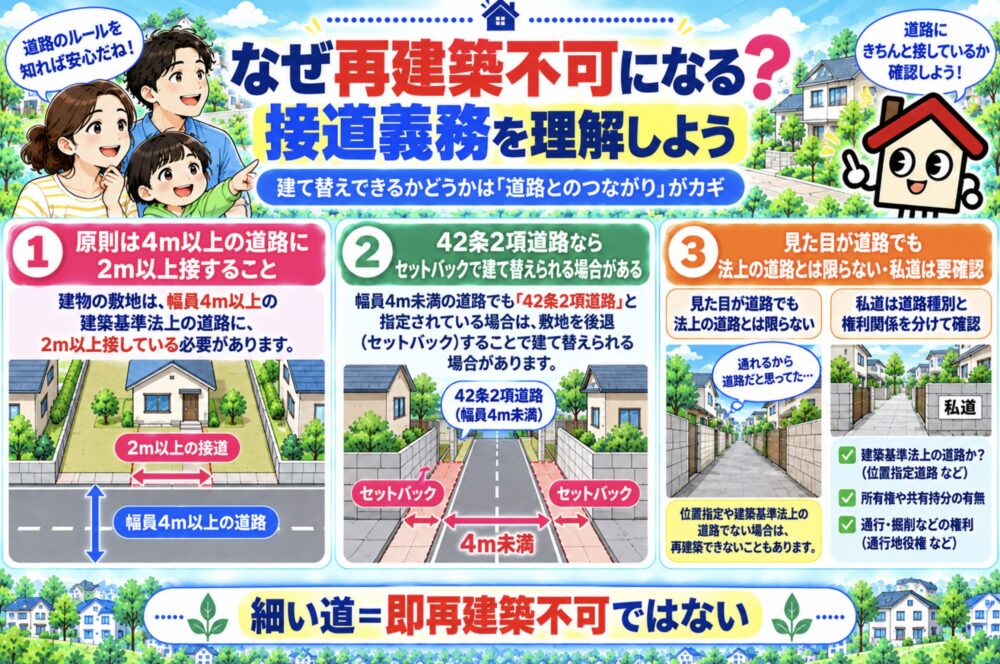 なぜ再建築不可になる?接道義務を理解しよう