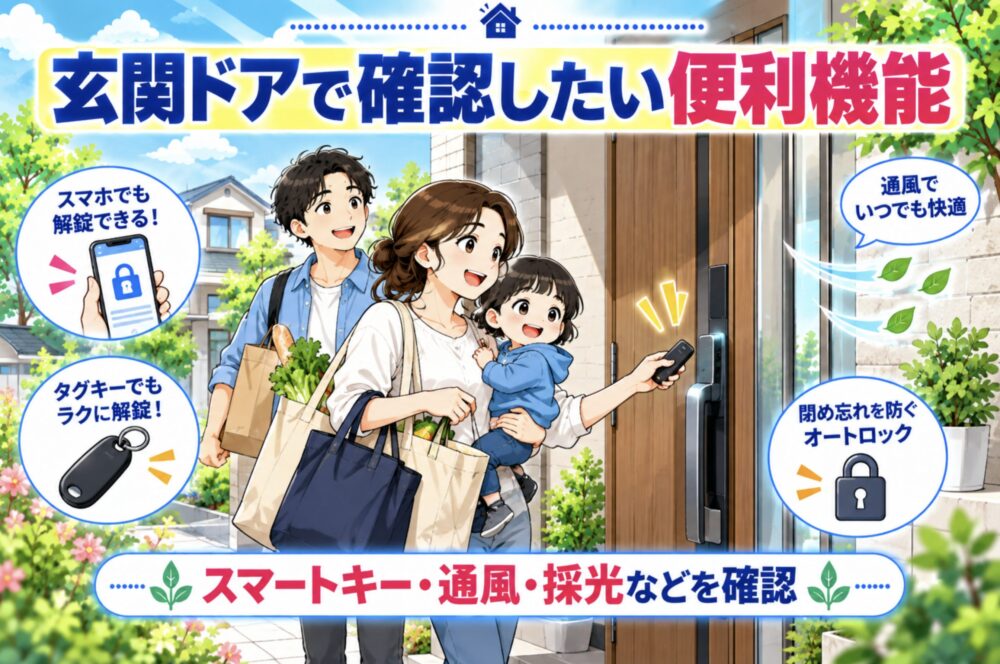 玄関ドアで確認したい便利機能