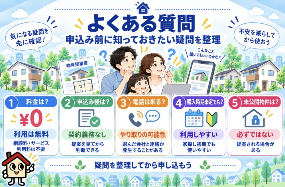 タウンライフすまいみっけのよくある質問