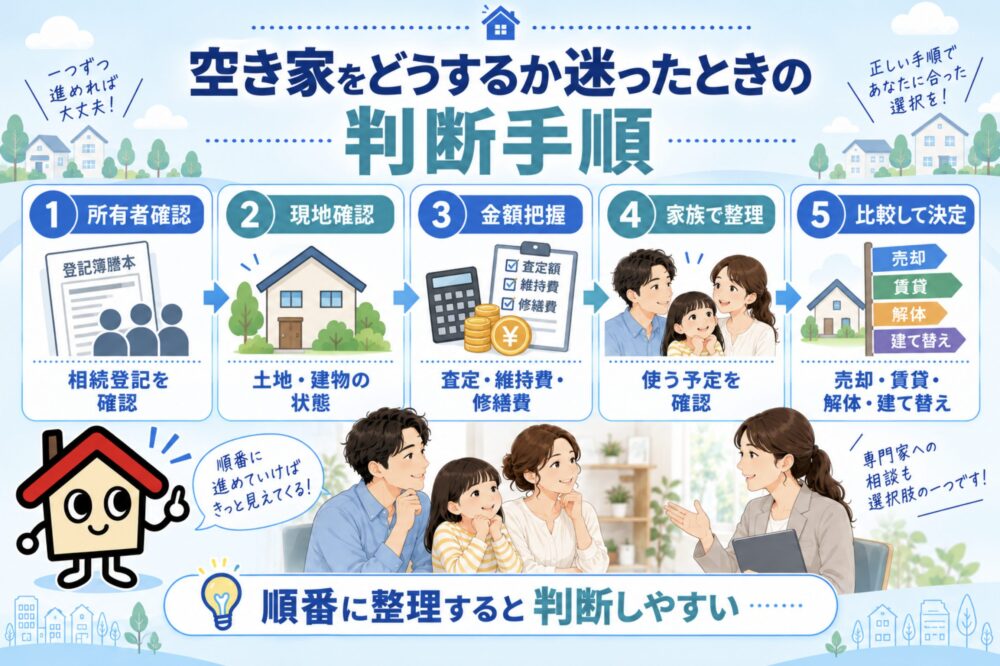 空き家をどうするか迷ったときの判断手順