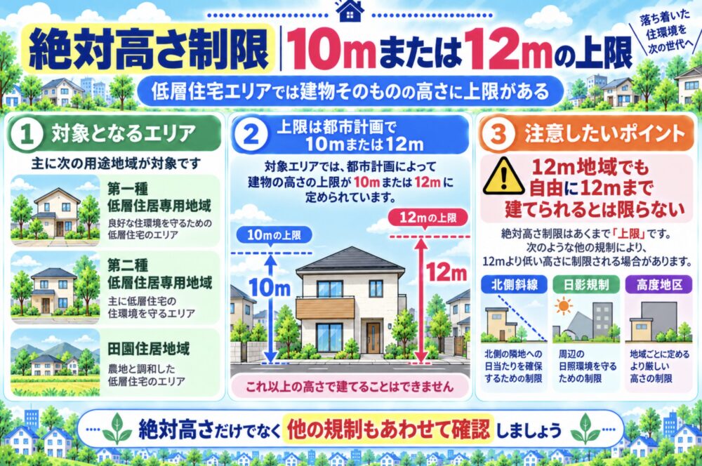 絶対高さ制限|10mまたは12mの上限