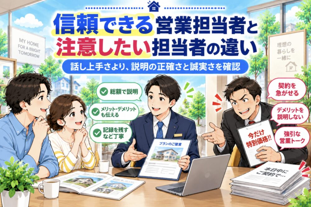 結論｜信頼できる営業担当者と注意したい担当者の違い