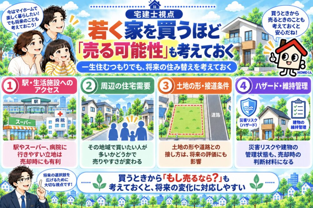 宅建士視点|若く家を買うほど「売る可能性」も考えておく
