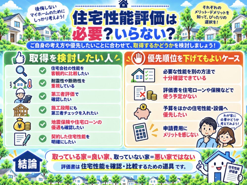 住宅性能評価は必要?いらない?