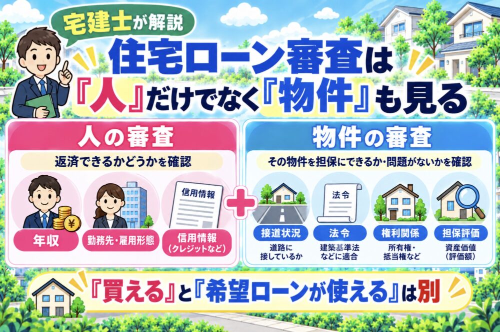 宅建士が解説｜住宅ローン審査は「人」だけでなく「物件」も見る