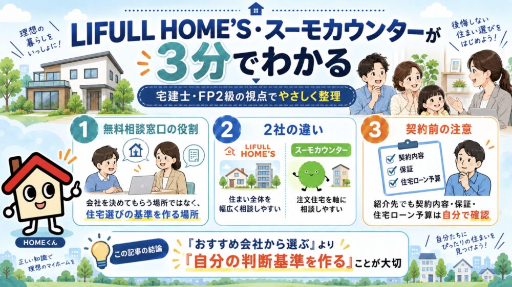 3分でわかる｜宅建士が教える住宅無料相談窓口の使い方
