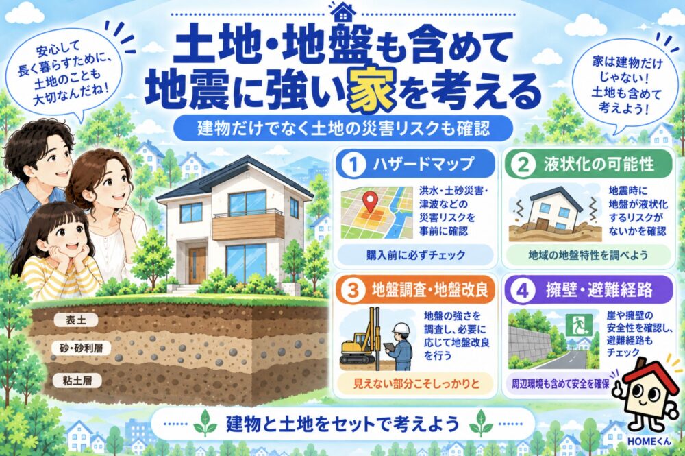 土地・地盤も含めて地震に強い家を考える