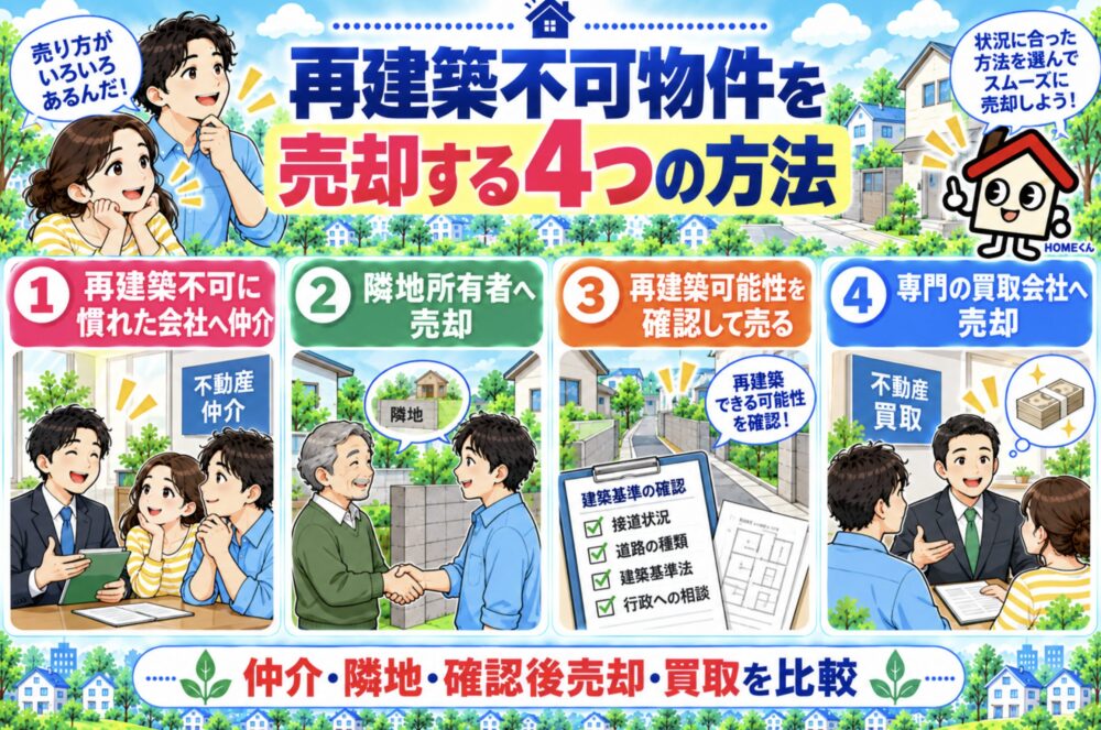 再建築不可物件を売却する4つの方法