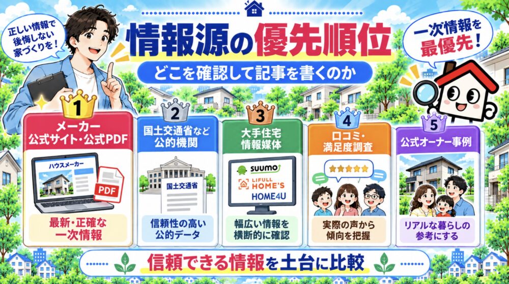 情報源の優先順位｜どこを確認して記事を書くのか